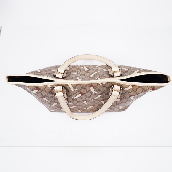 AY18❤️ Gucci GG Supreme The Boot Coated Canvas Tote - Picture 8 of 12